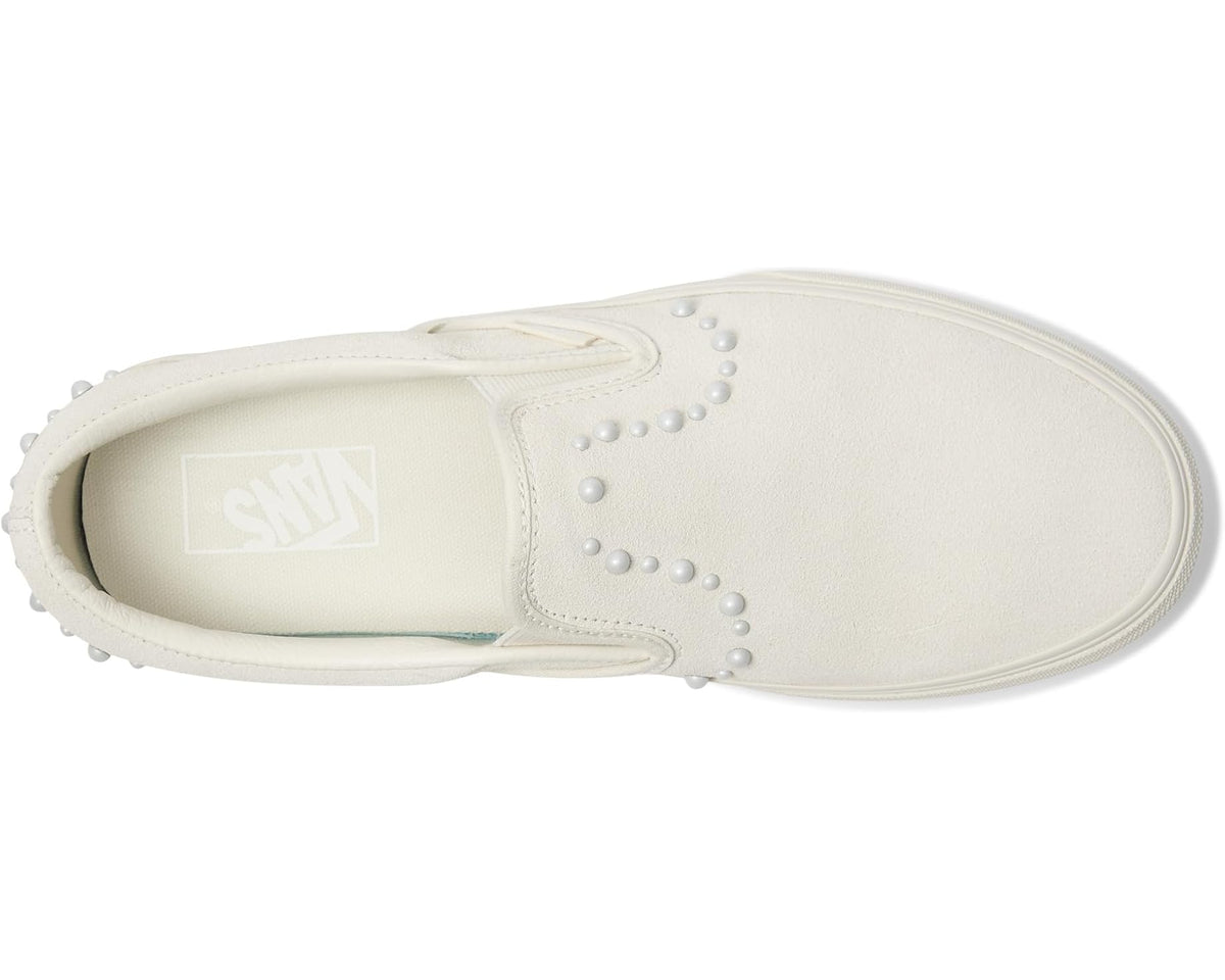 Unisex Vans Classic Slip-On Platform Pearls Marshmallow