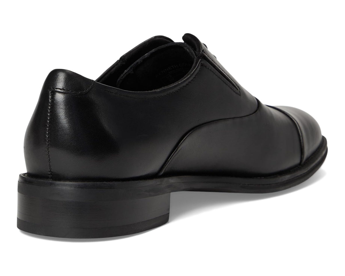 Men's Kenneth Cole Tully Cap Toe Oxford Black Leather