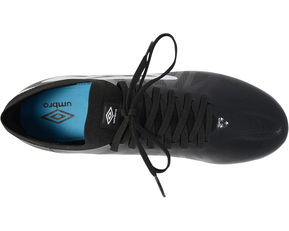 Men's Umbro Velocita 6 Premier Black/White/Cyan Blue