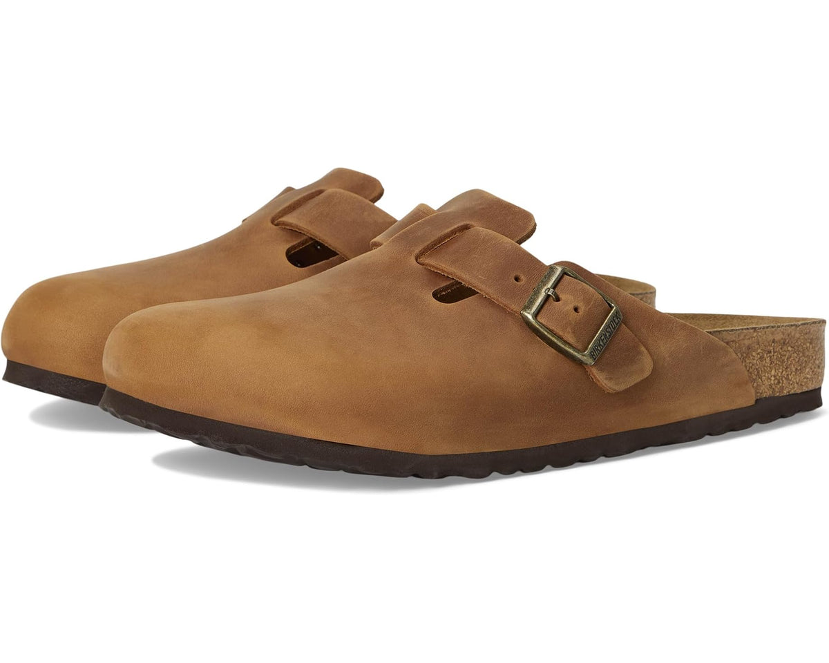 Unisex Birkenstock Boston - Oiled Leather (Unisex) Cognac