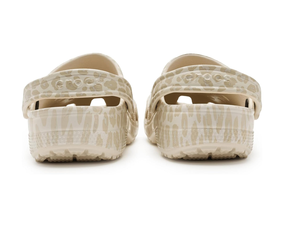 Unisex Crocs Classic Clog - Seasonal Graphic Almond Tint/Leopard