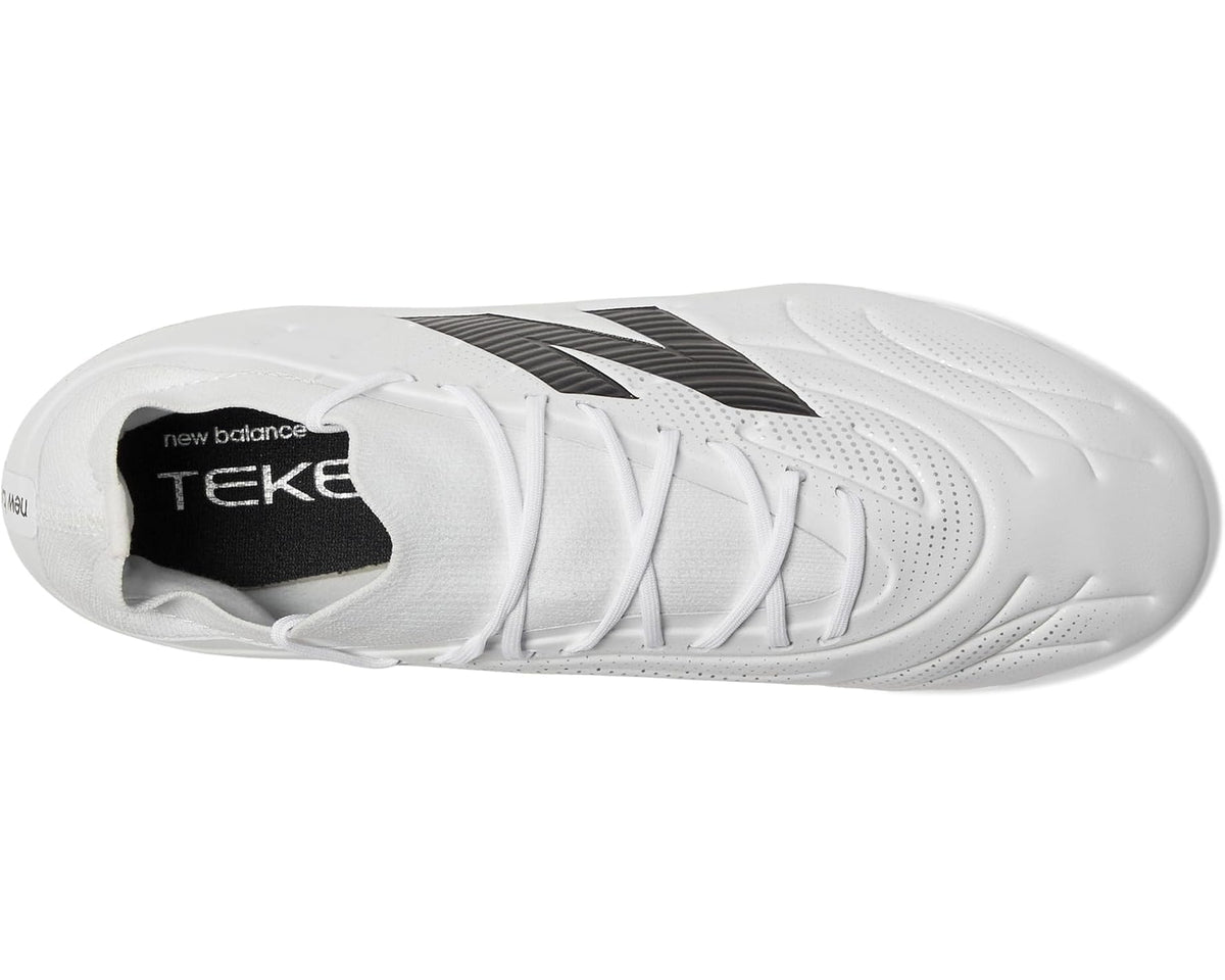 Unisex New Balance Tekela Team Low Laced FG V5 Soccer Cleats White/Black/Silver
