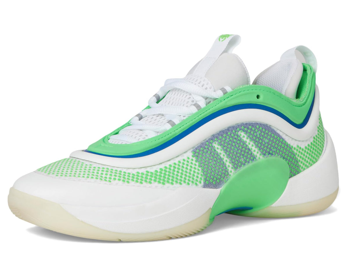 Unisex adidas D.O.N. Issue 6 Basketball Shoes White/Screaming Green/Lucid Blue