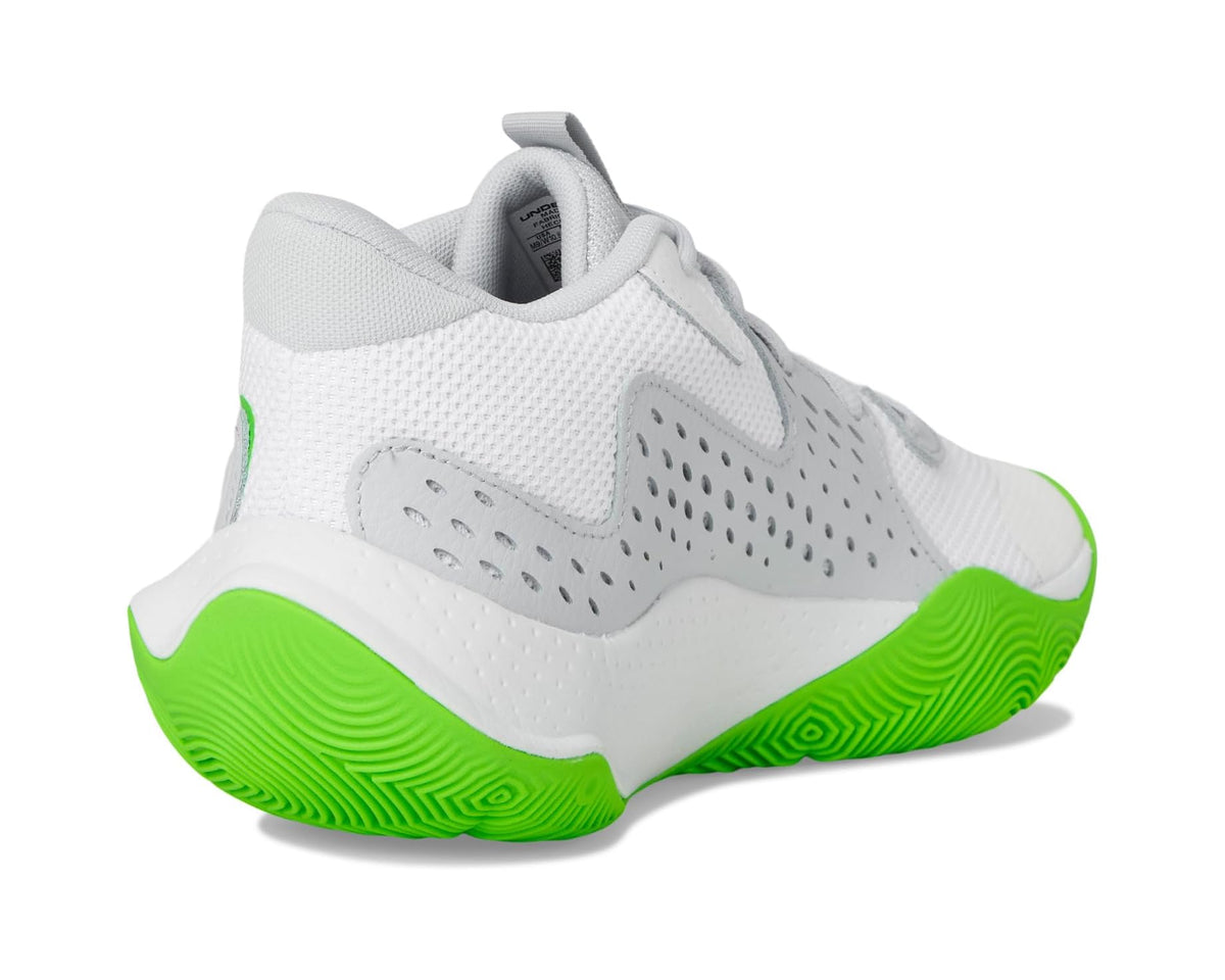 Unisex Under Armour JET '23 White/Green Shock/Green Shock