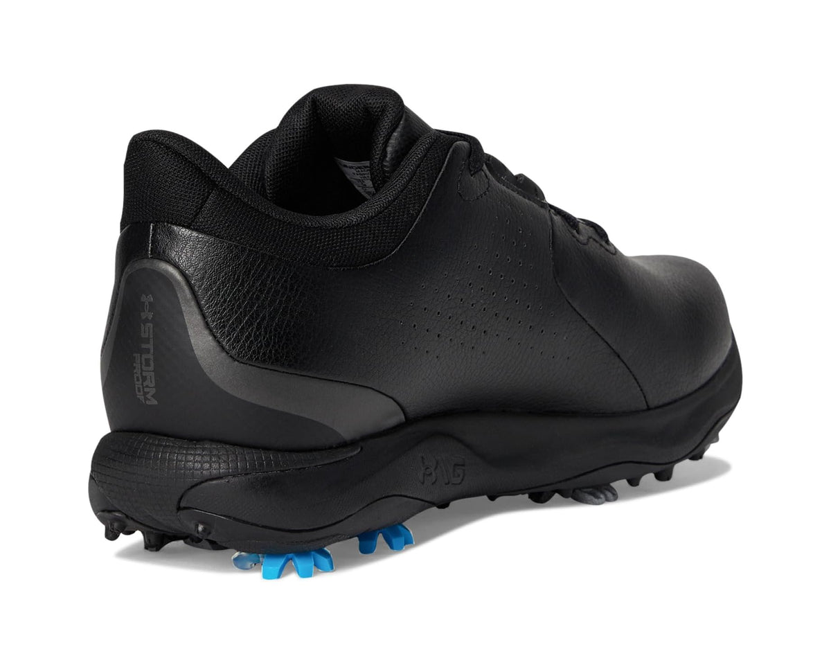 Men's Under Armour Drive Fade Golf Shoes Black/Metallic Silver