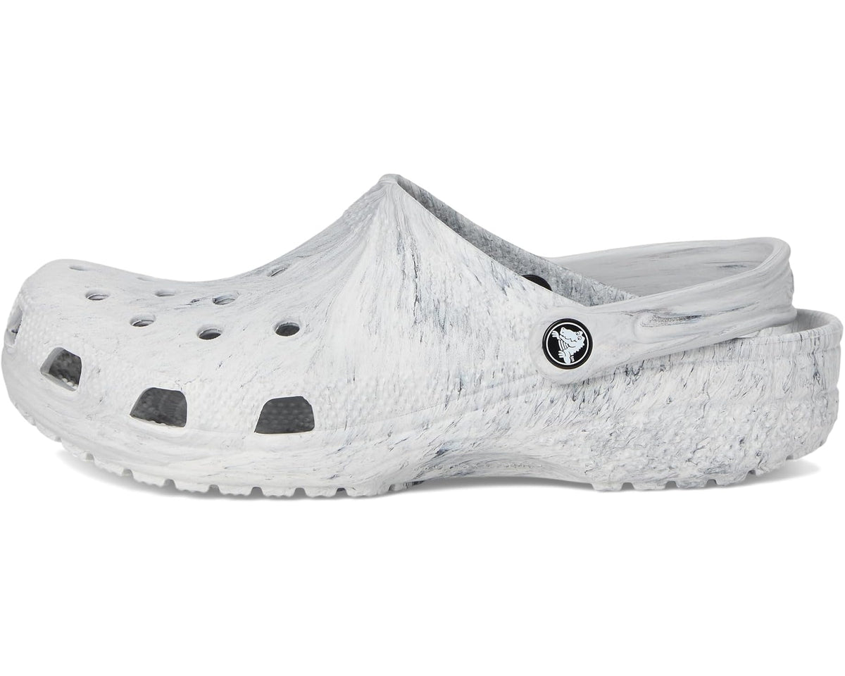 Unisex Crocs Classic Marbled Tie-Dye Clog Grey Swirl