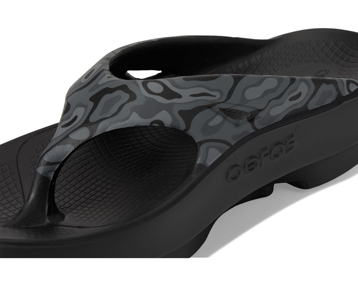 Unisex OOFOS Ooriginal Sport Thong Black Water Camo
