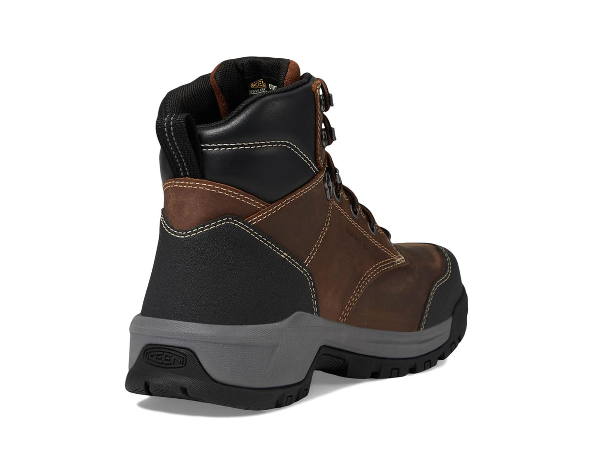 Men's KEEN Utility Evanston 6·Composite Toe Waterproof Internal Met Guard Bison/Black