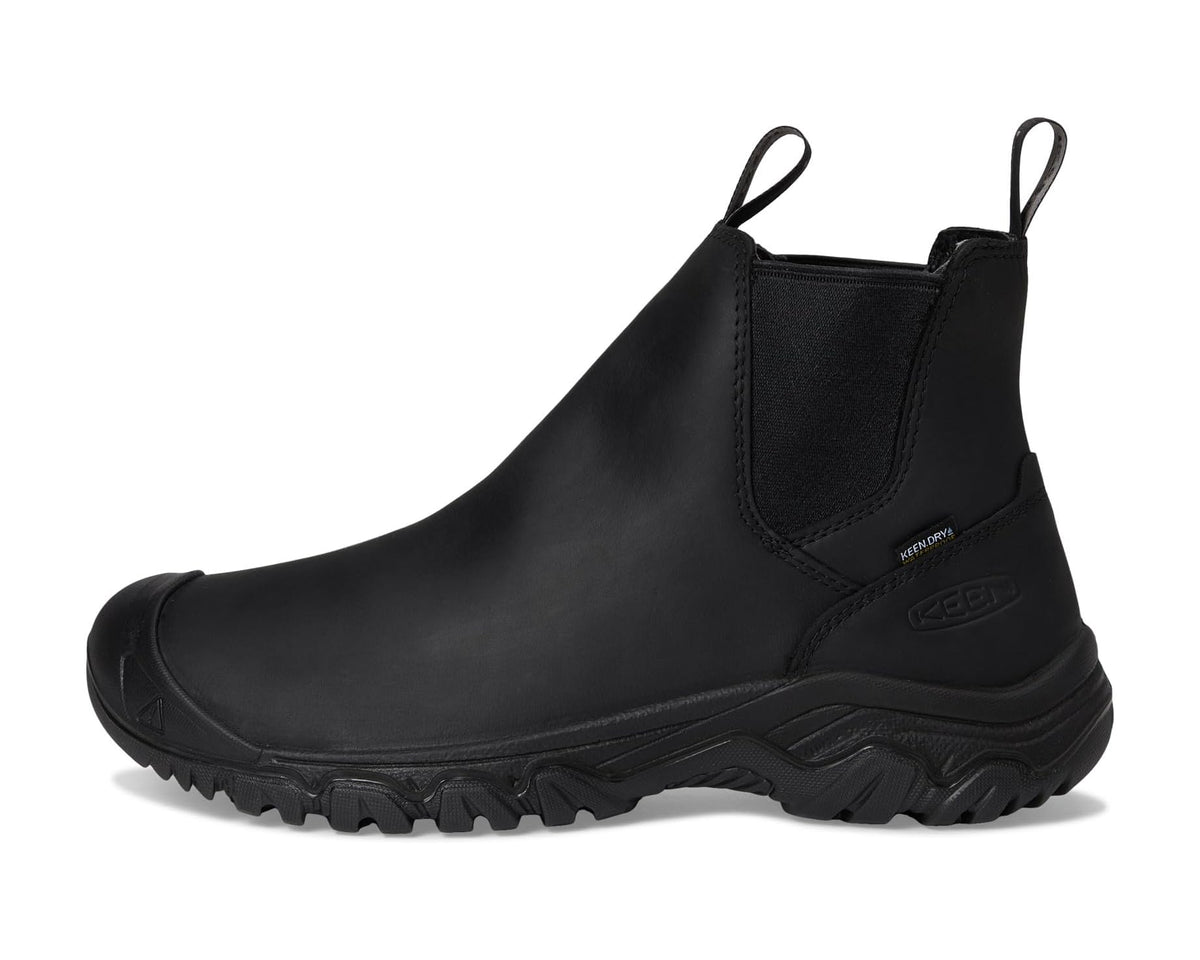 Men's KEEN Anchorage 4 Waterproof Pull-On Durable Insulated Black/Black