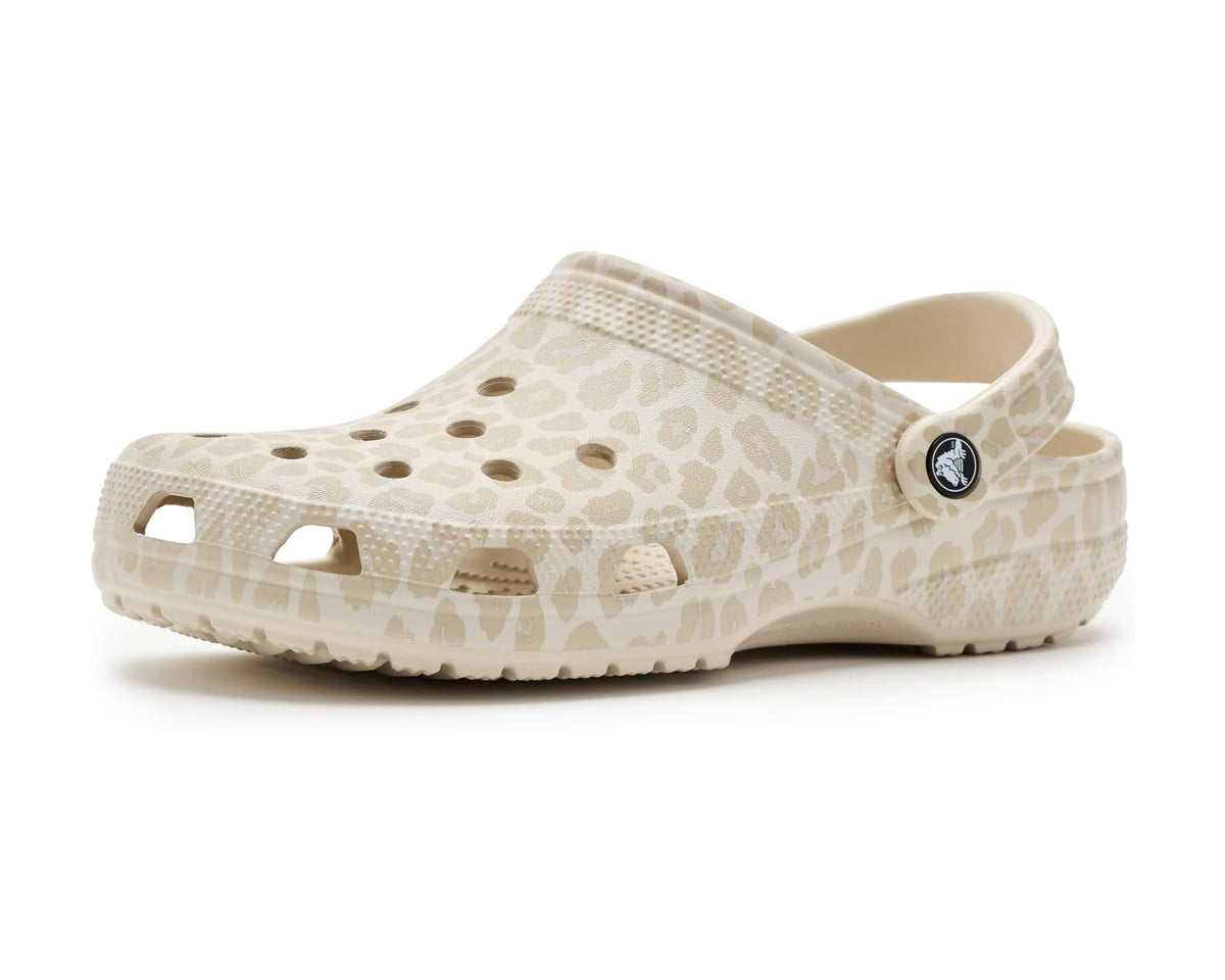 Unisex Crocs Classic Clog - Seasonal Graphic Almond Tint/Leopard