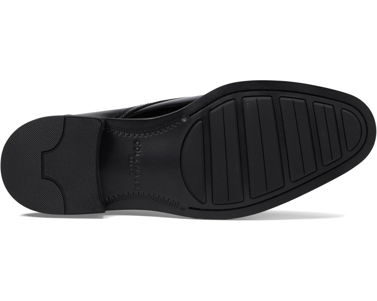 Men's Cole Haan Hawthorne Plain Oxford Black Patent/Black