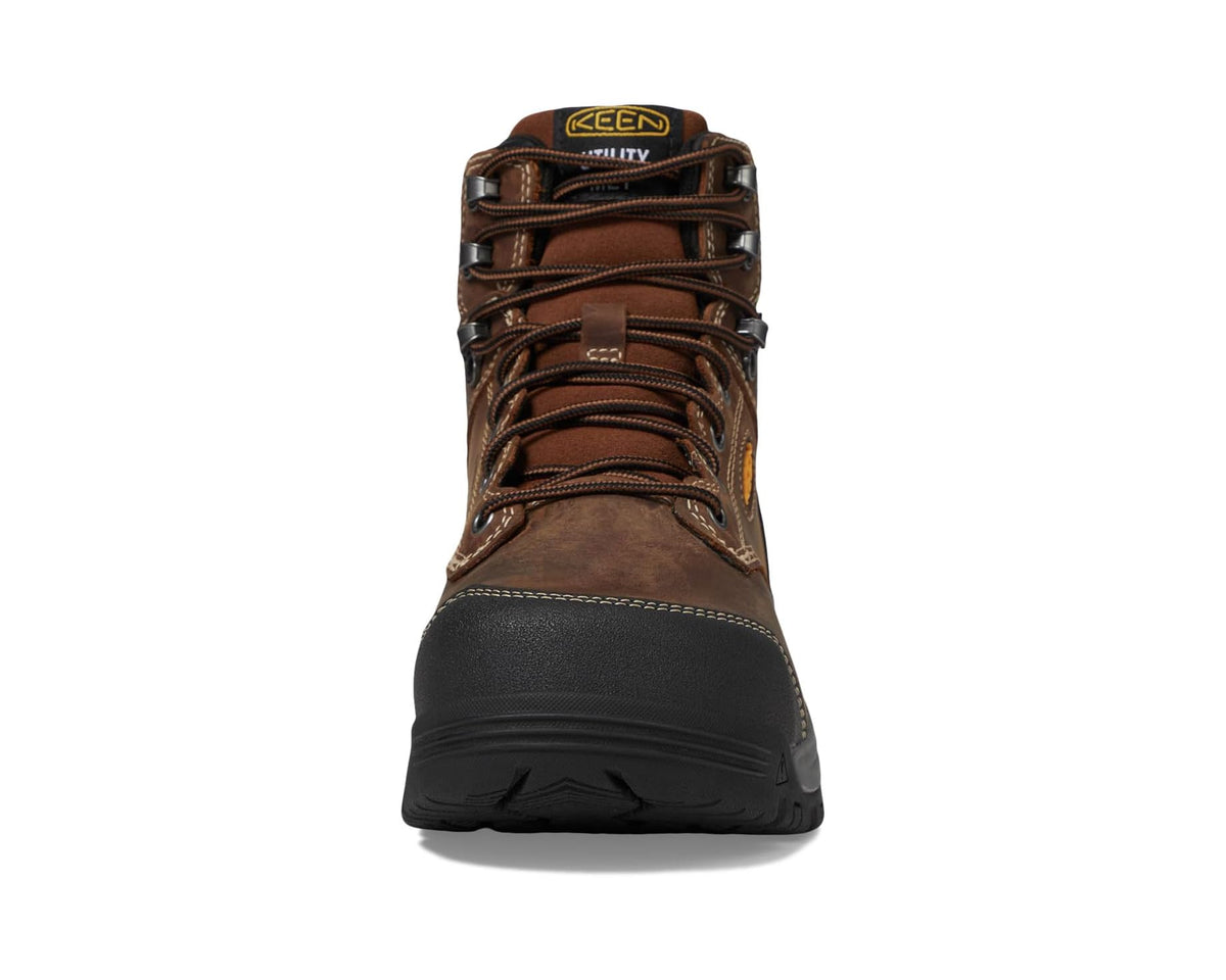 Men's KEEN Utility Evanston 6·Composite Toe Waterproof Internal Met Guard Bison/Black