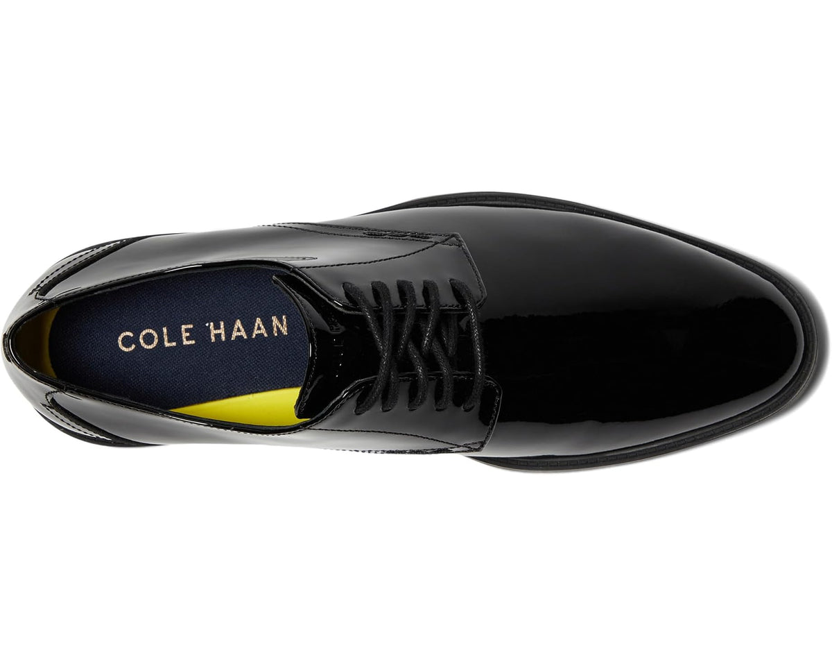 Men's Cole Haan Hawthorne Plain Oxford Black Patent/Black