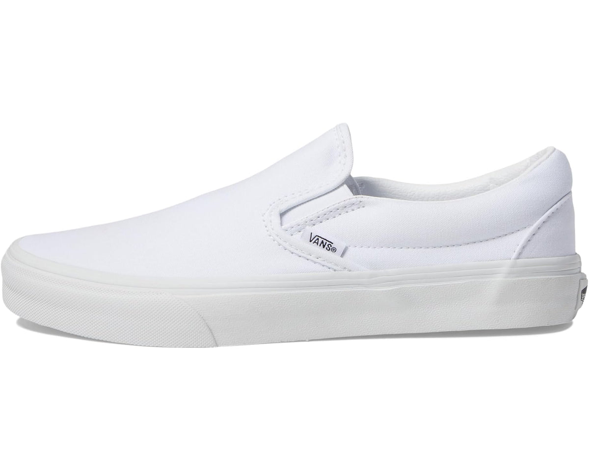 Unisex Vans Classic Slip-On Wide Canvas True White