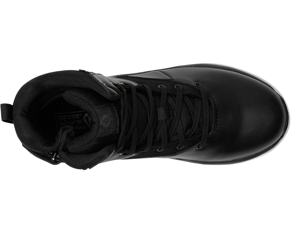 Men's Volcom Street Shield 6 Tactical Waterproof Boots with Side Zipper Black