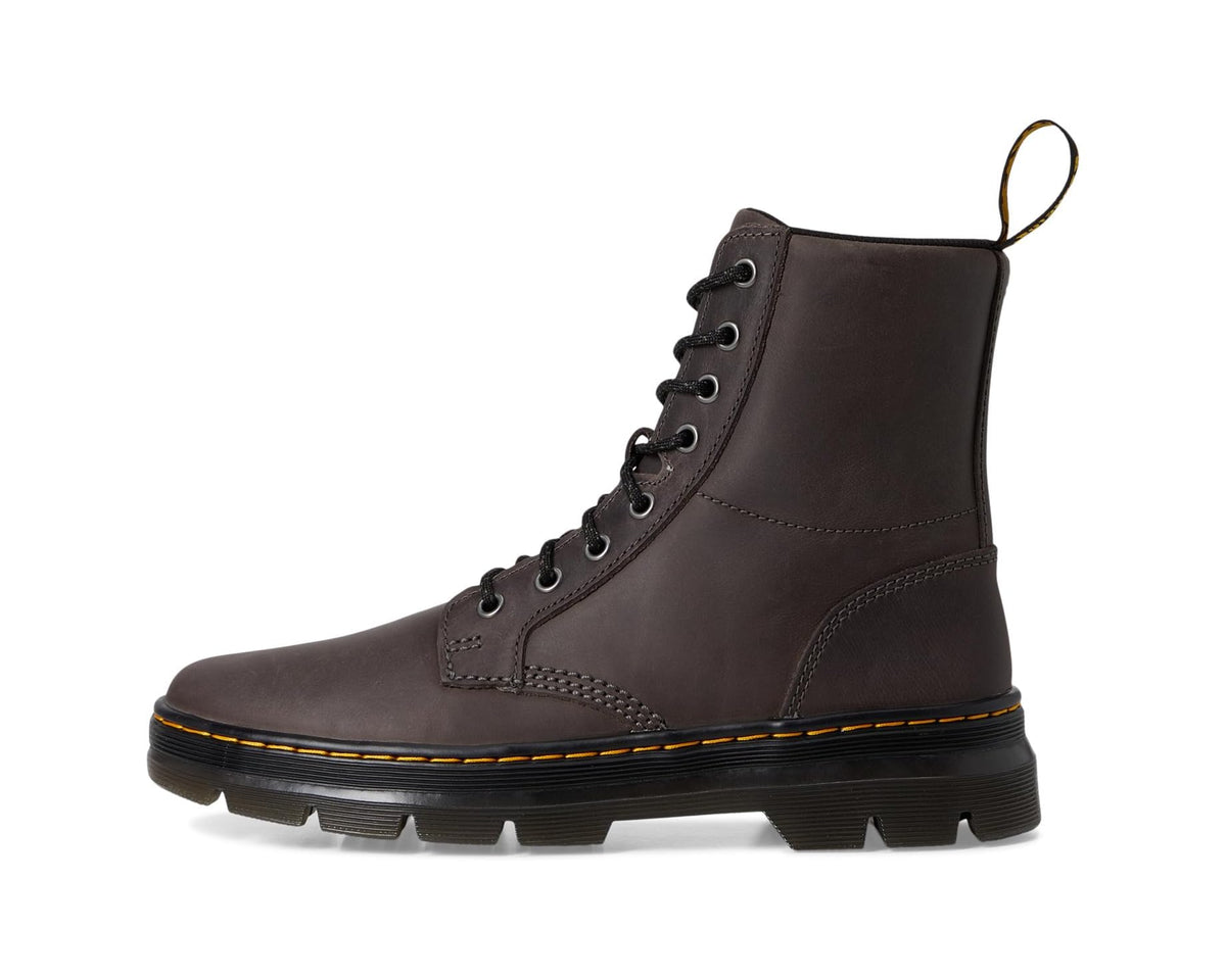 Unisex Dr. Martens Combs Leather Gunmetal