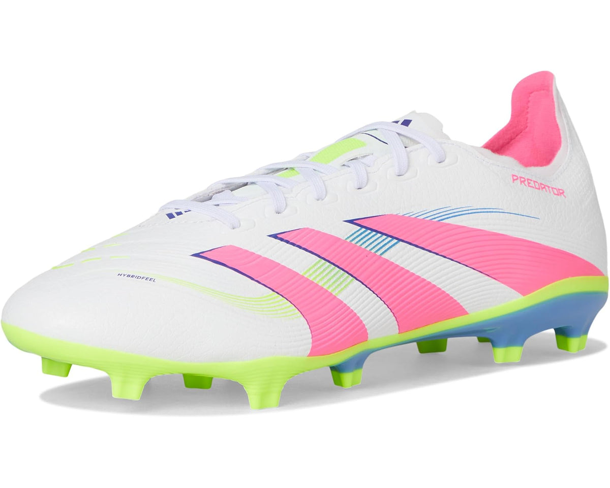 Unisex adidas Predator League Firm Ground/Multi Ground Soccer Cleats White/Lucid Pink/Lucid Lemon