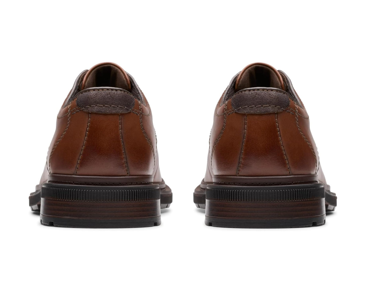 Men's Clarks Burchill Derby Dark Tan Leather