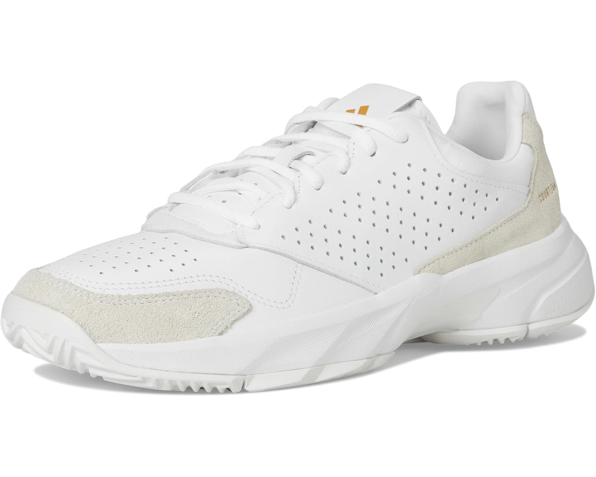 Unisex adidas Courtjam Control 3 Tennis Shoe White/White/White