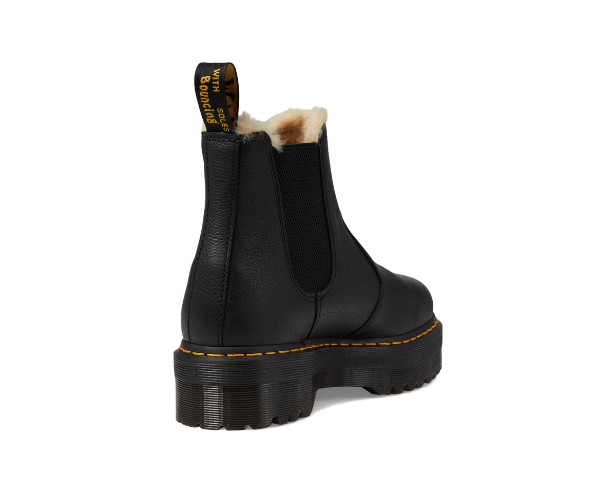 Unisex Dr. Martens 2976 Platform Faux-Fur Lined Black