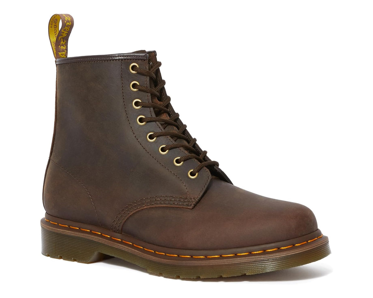 Unisex Dr. Martens 1460 Crazy Horse Leather Boots Dark Brown Crazy Horse