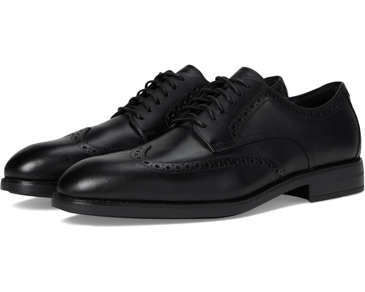 Men's Cole Haan Harmon Grand Wingtip Oxfords Black Waterproof/Black/Black