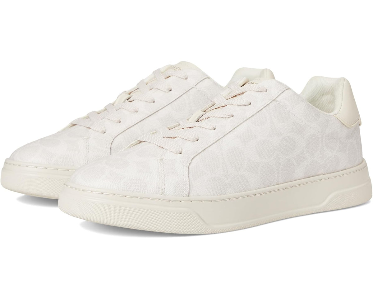 Men's COACH High Line Sneaker In Signature Canvas Off White