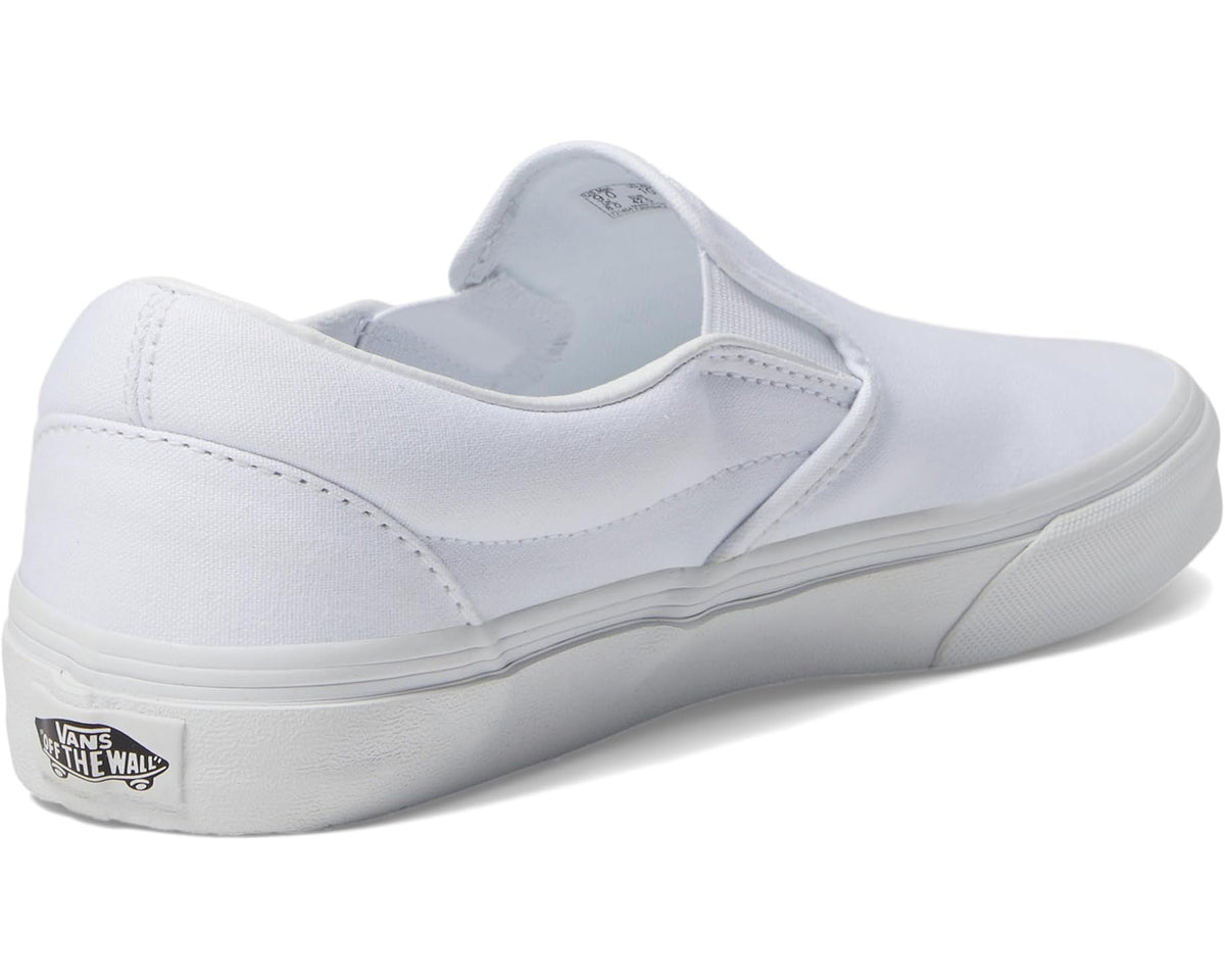 Unisex Vans Classic Slip-On Wide Canvas True White