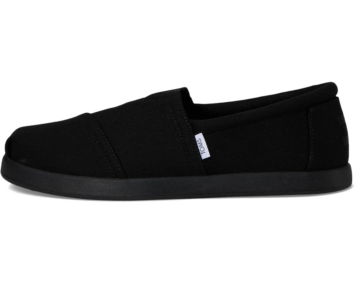 Men's TOMS Alpargata Forward Espadrille Black/Black Recycled Cotton Canvas