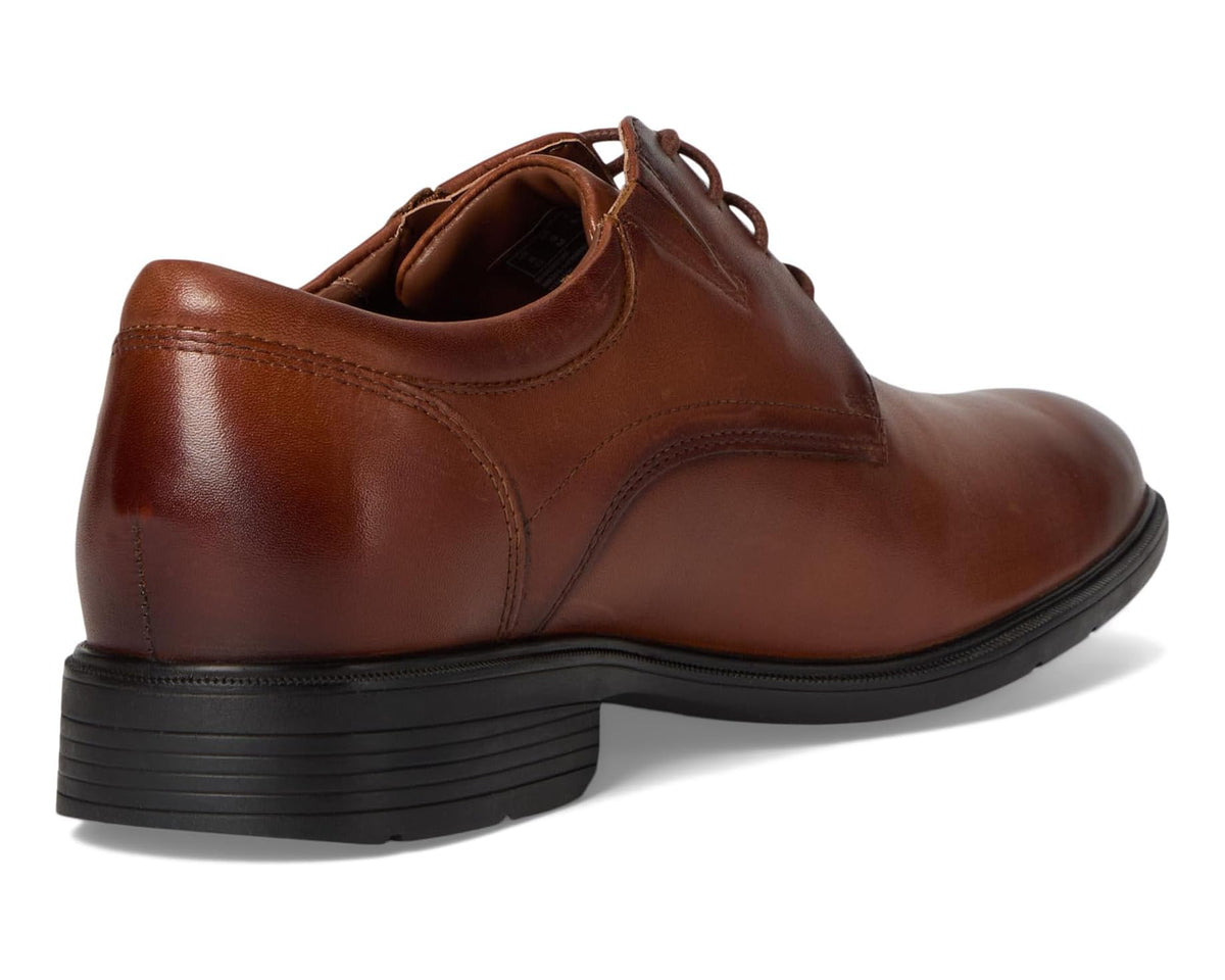 Men's Clarks Steadwell Lace Dark Tan Leather