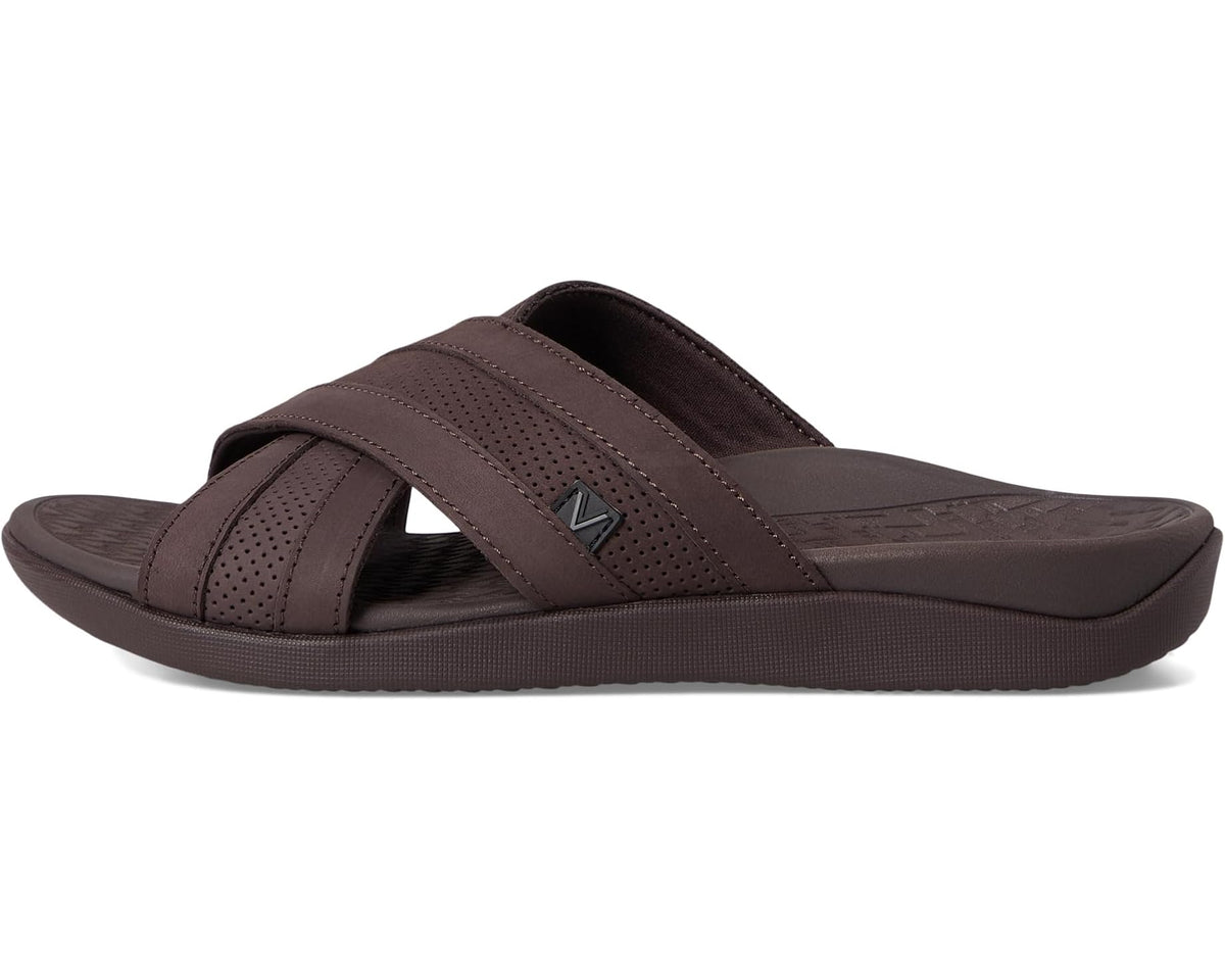Men's VIONIC Mtide Slide Chocolate Leather