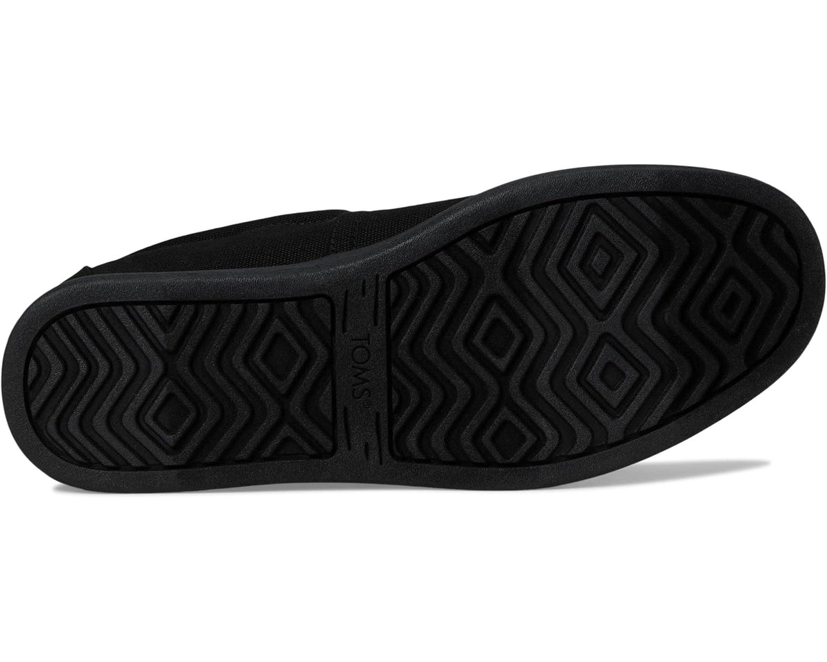 Men's TOMS Alpargata Forward Espadrille Black/Black Recycled Cotton Canvas