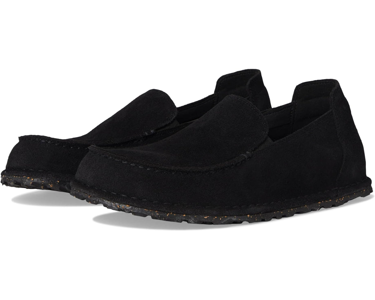 Men's Birkenstock Utti Deep Blue - Suede Black