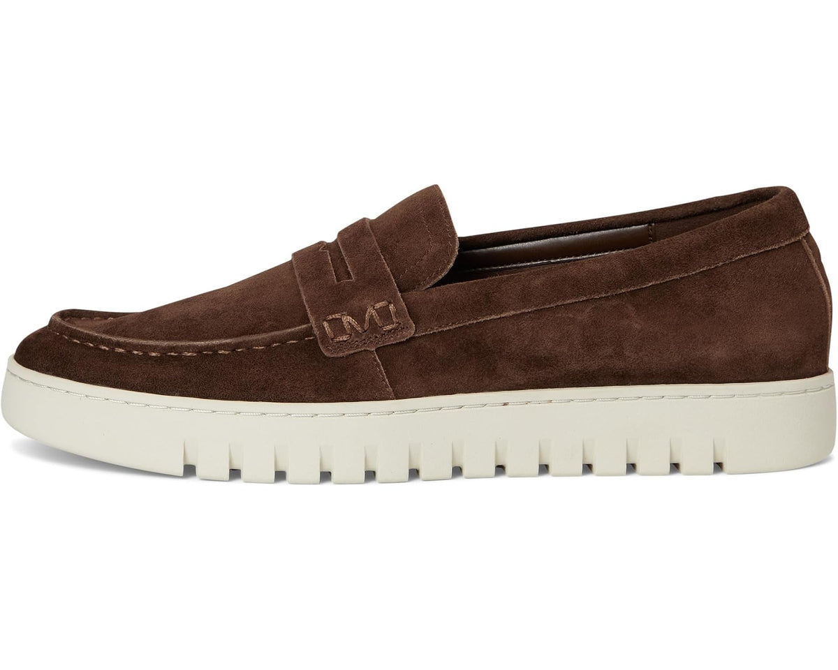 Men's VIONIC M Uptown Loafer/Moc Shoes Coffee Brown Suede