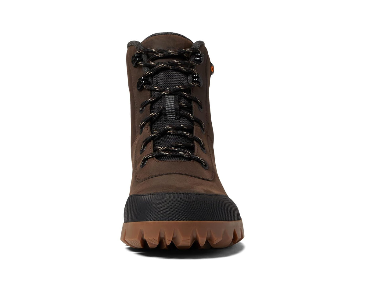 Men's Bogs Arcata Urban Leather Mid Chocolate