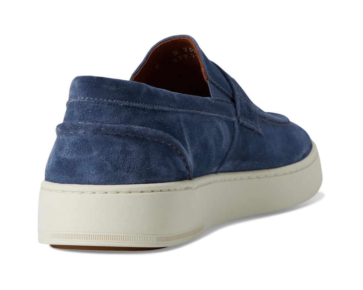 Men's Allen Edmonds Randsnkr 2.0 Slip-On Shoes Denim Suede/Gum Sole