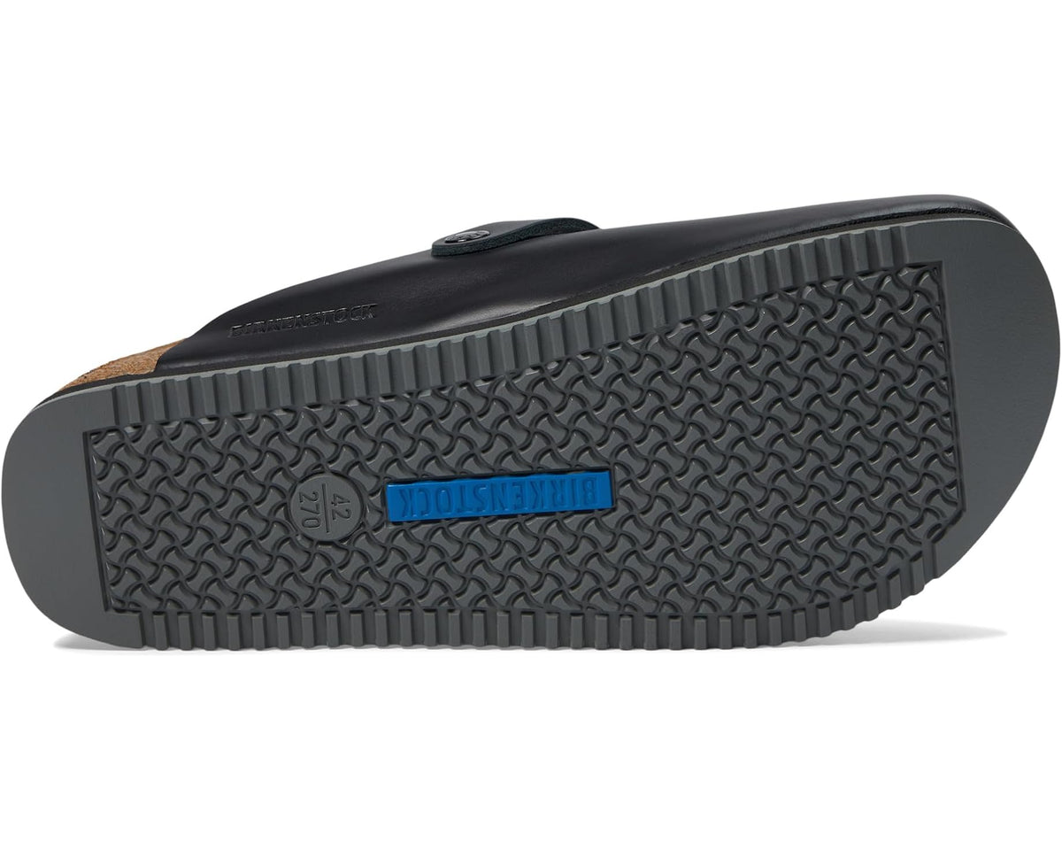 Unisex Birkenstock Boston Super Grip (Unisex) Black Leather