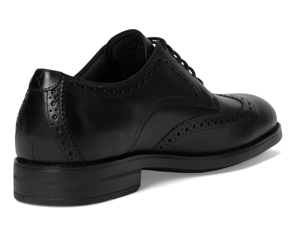 Men's Cole Haan Harmon Grand Wingtip Oxfords Black Waterproof/Black/Black