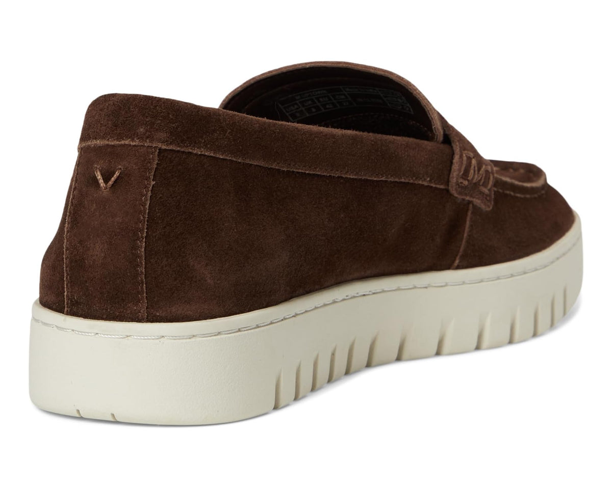 Men's VIONIC M Uptown Loafer/Moc Shoes Coffee Brown Suede
