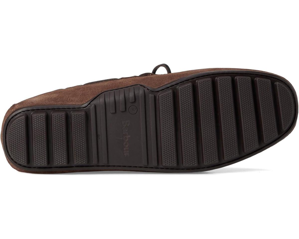 Men's Barbour Courage Driving Shoes Choco Suede