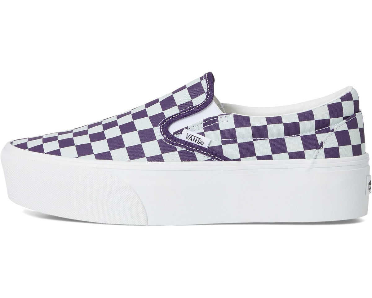 Unisex Vans Classic Slip-On Stack Form Blue Mist/Gothic Grape
