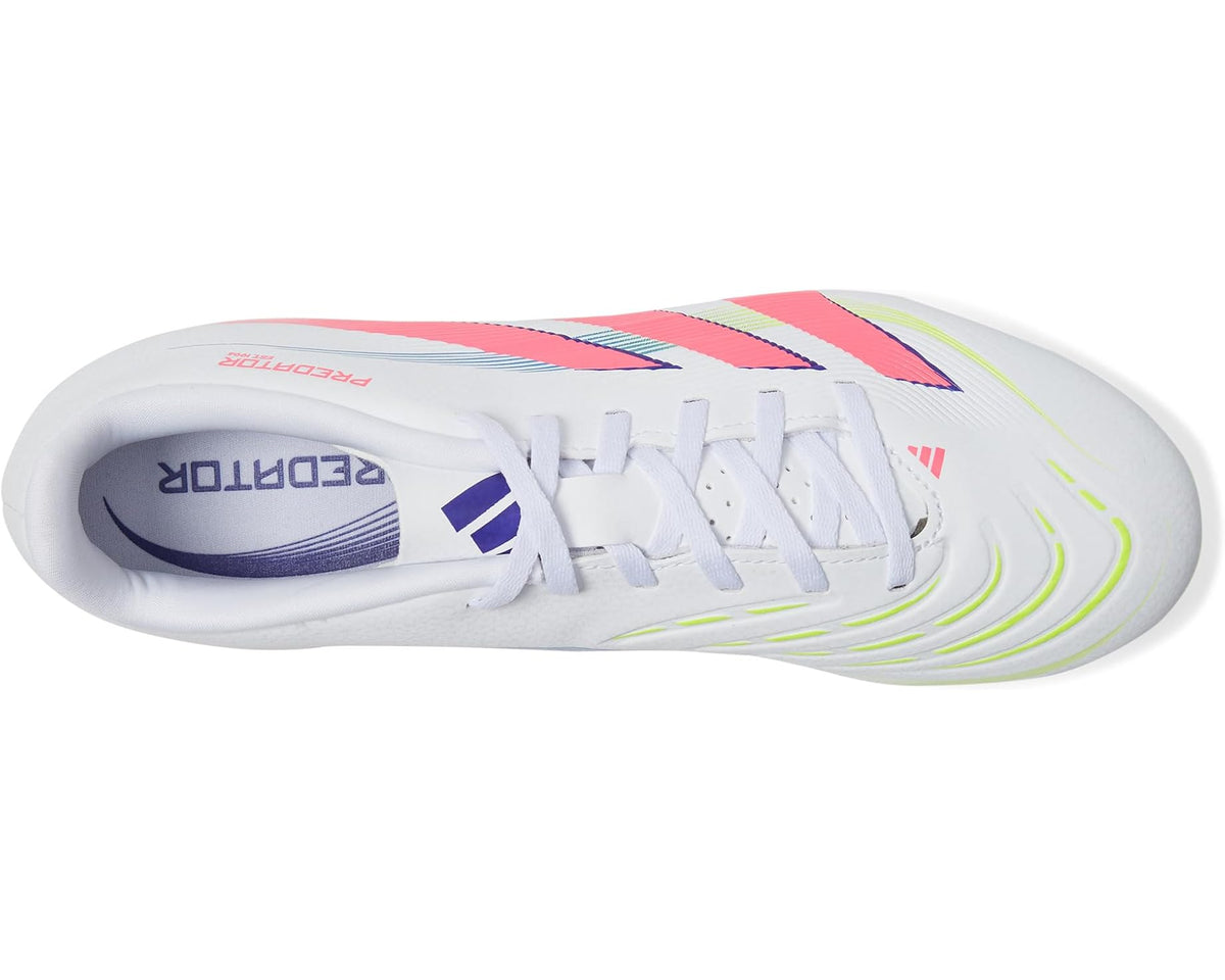 Unisex adidas Predator Club Firm Ground/Multi Ground Soccer Cleats White/Lucid Pink/Lucid Lemon