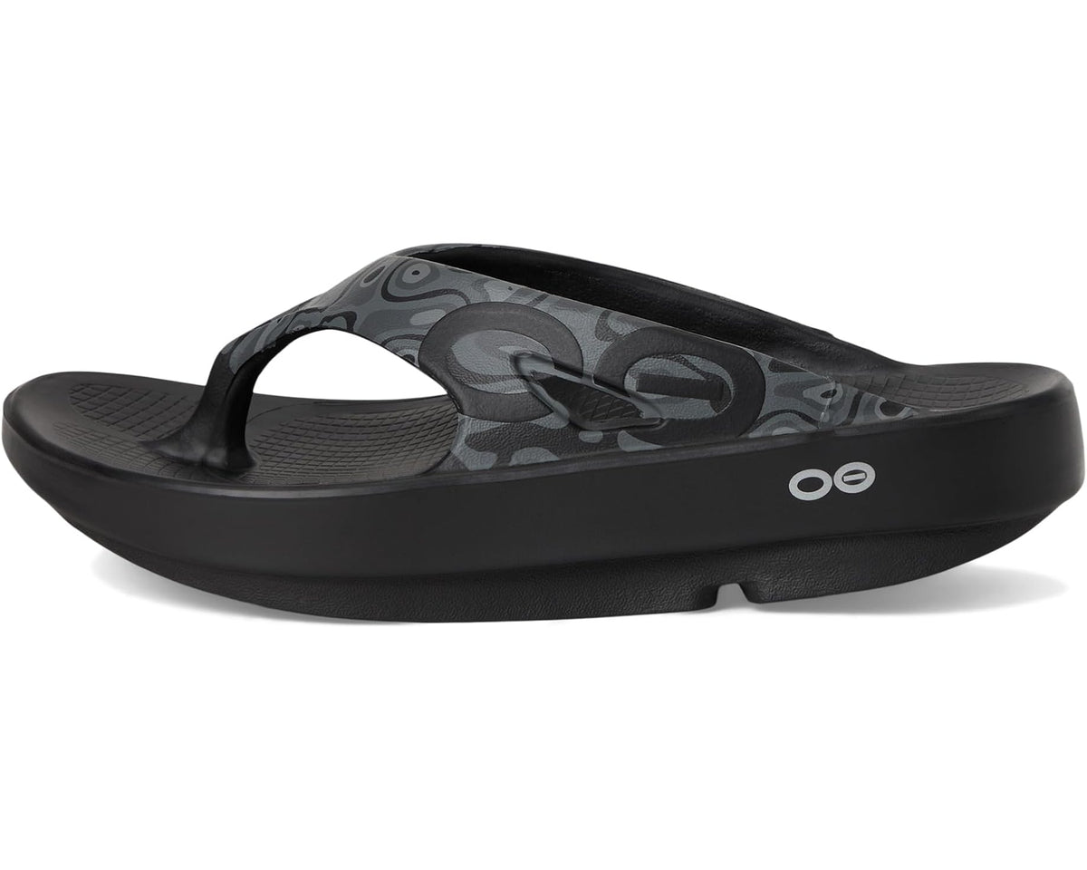 Unisex OOFOS Ooriginal Sport Thong Black Water Camo