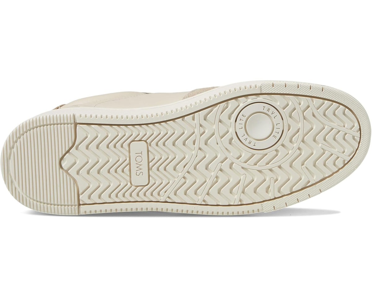 Men's TOMS TRVL LITE Court Beige Leather/Shaggy Suede