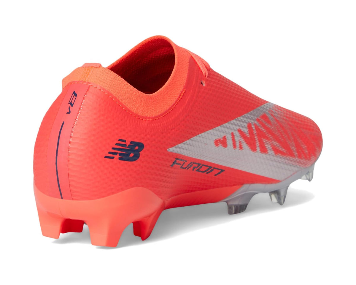 Unisex New Balance Furon Team FG V8 Soccer Cleats Energy Red/NB Navy/Light Cyclone