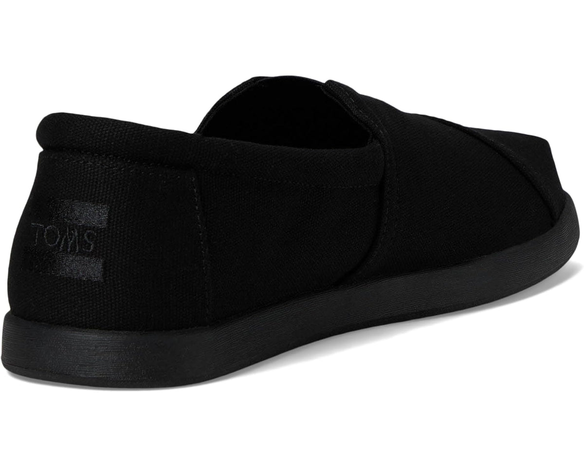 Men's TOMS Alpargata Forward Espadrille Black/Black Recycled Cotton Canvas