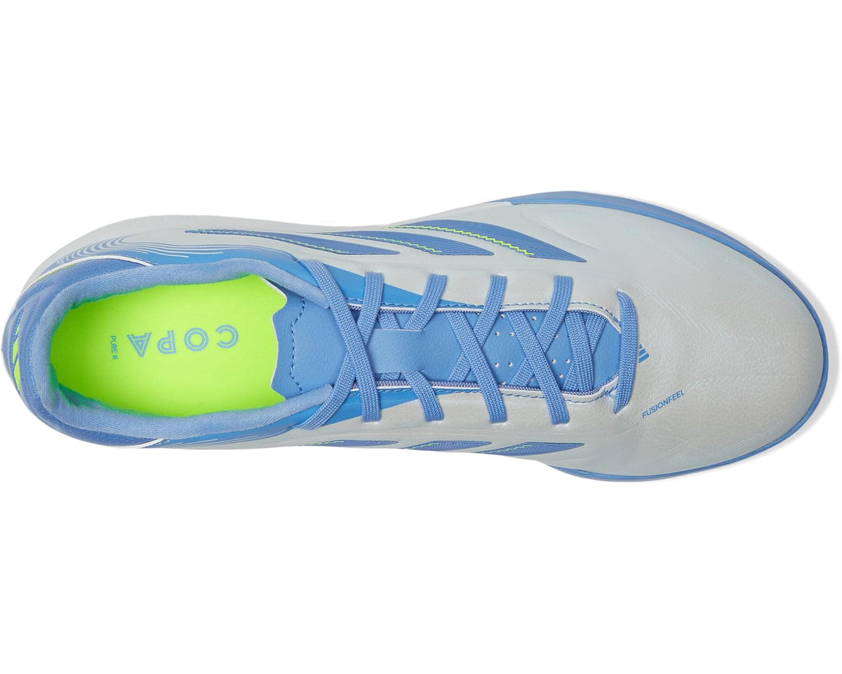 Unisex adidas Copa Pure 3 League Turf Soccer Cleats Halo Blue/Blue Fusion/Lucid Lemon