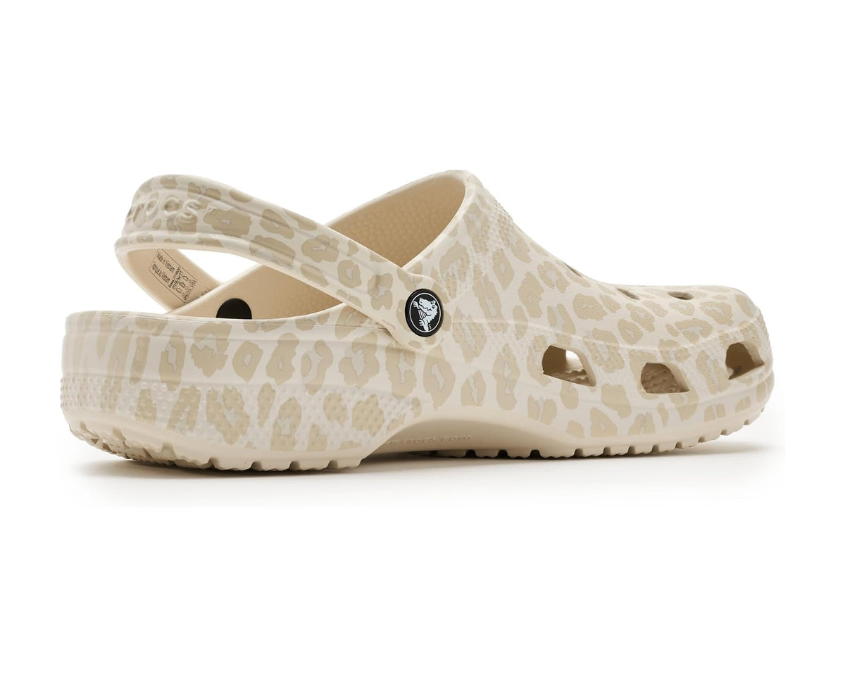 Unisex Crocs Classic Clog - Seasonal Graphic Almond Tint/Leopard