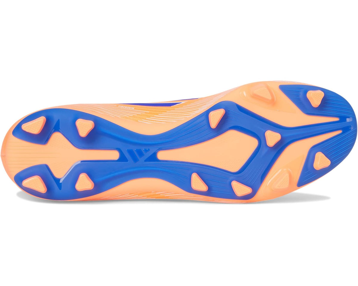 Unisex adidas F50 Club Firm/Multi Ground Soccer Cleats Beam Orange/Lucid Blue/White