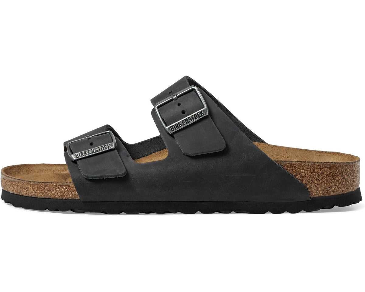 Unisex Birkenstock Arizona - Oiled Leather (Unisex) Black Oiled Leather